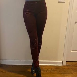 7 for all mankind size 27 the ankle skinny  velvet